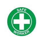 Safe Worker Hard Hat Decal